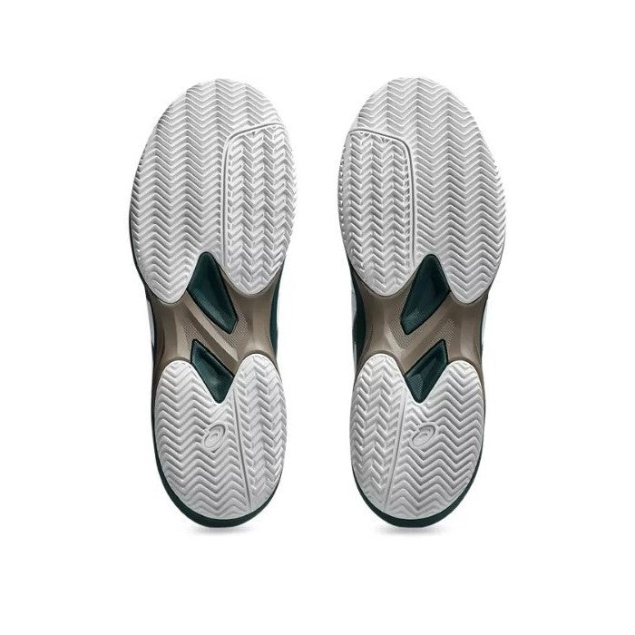 Zapatillas de Pádel de Pádel Asics Game FF Clay Blanco Verde Saxon