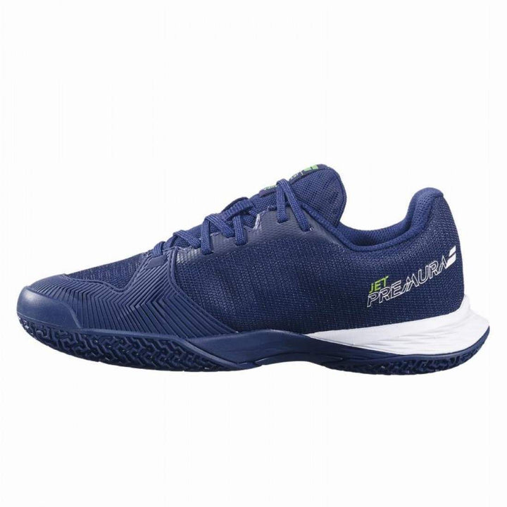 Babolat Jet Premura 2 Dark Blue Flash Green Junior Shoes