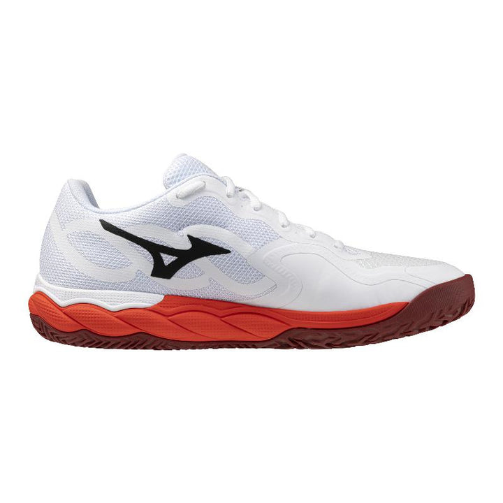 Zapatillas de Padel Mizuno Wave Enforce Court Clay Blanco Rojo
