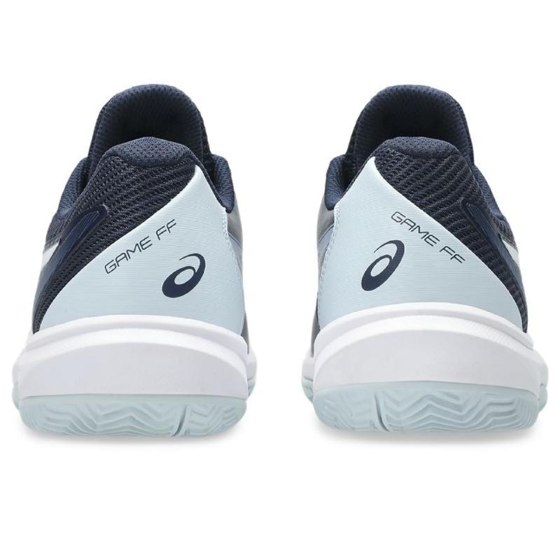 Zapatillas de Padel Asics Game FF Clay Azul Medianoche Blanco Mujer