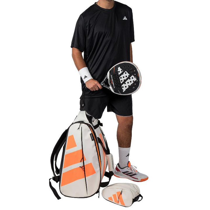 Paletero Adidas Multigame 3.5 Blanco Tiza Naranja