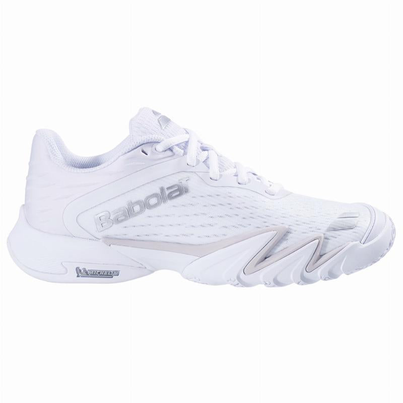 Zapatillas de Padel Babolat Premura 3 Blanco Plata Mujer