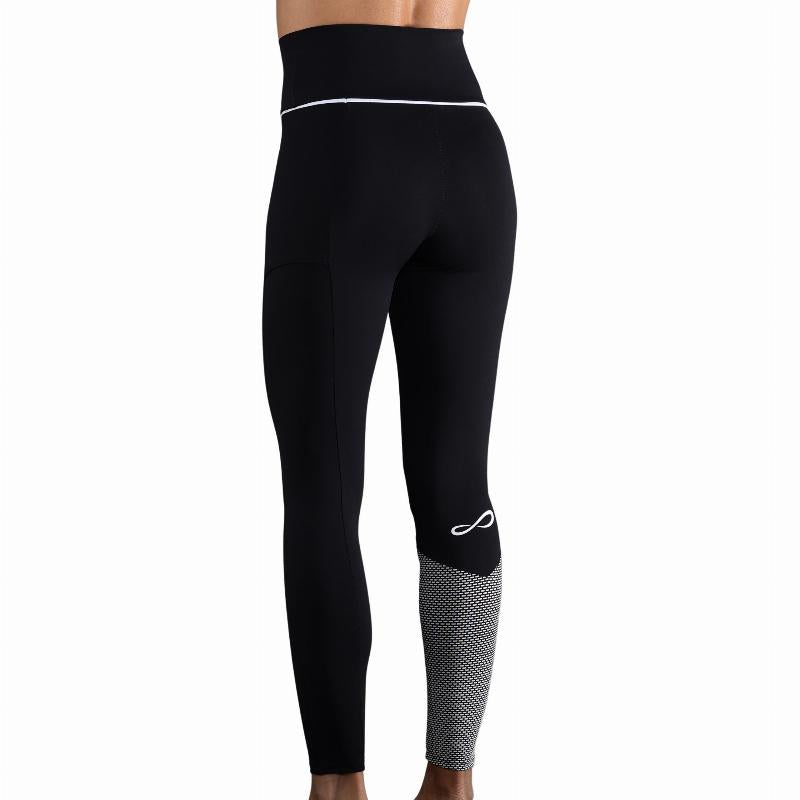Mallas Endless Vanity Pocket Negro Blanco