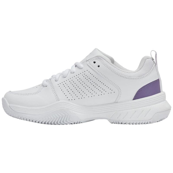Zapatillas de Pádel de Pádel Kswiss Court Express 2 Clay Blanco Lavanda Mujer