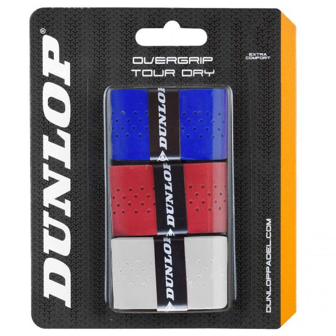 Blister Dunlop 3 Overgrips Tour Dry Colores