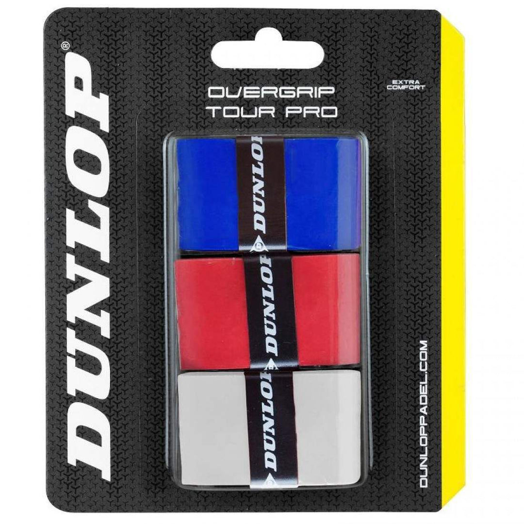 Blister Dunlop 3 Overgrips Tour Pro Colores