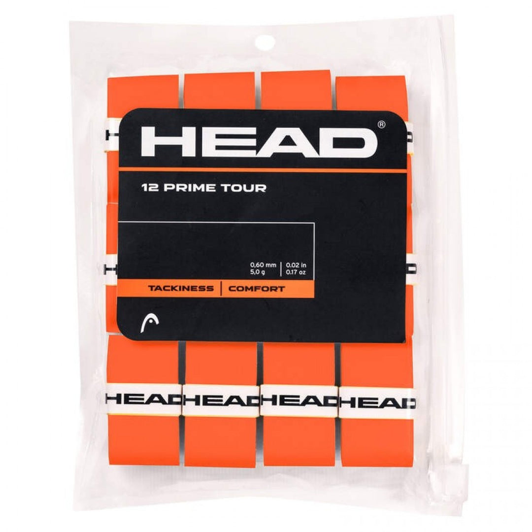 Blister Overgrips Head Prime Tour Naranja 12 Unidades