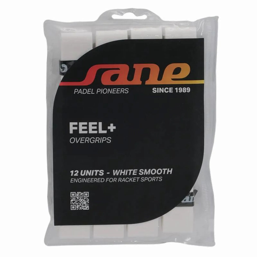 Blister Overgrips Sane Lisos Blanco 12 Unidades