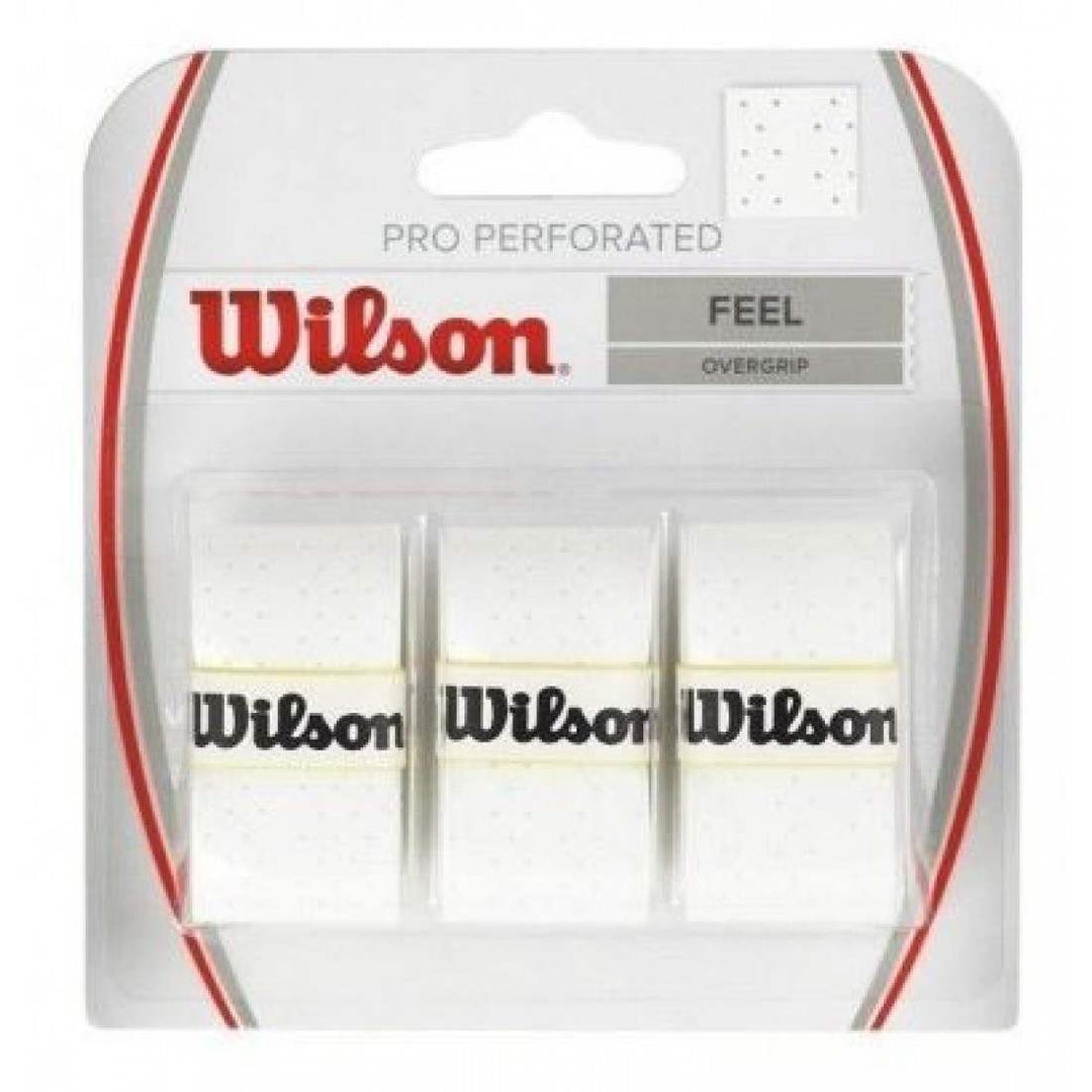 Blister Wilson 3 Overgrips Pro Perforado Blanco | Wilson