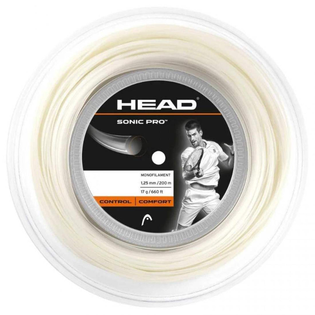 Bobina Cordaje 200m Head Sonic Pro 1,25mm Blanco