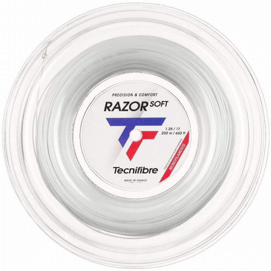 Bobina Cordaje 200m Tecnifibre Razor Soft 1,25mm Blanco