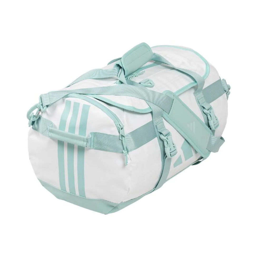 Bolso Adidas Ari Sanchez Duffel Promatch 32L Azul Blanco