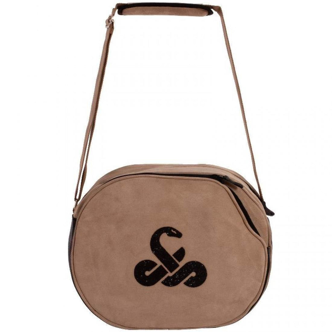 Bolso Vibora Diva Swarovski Marron