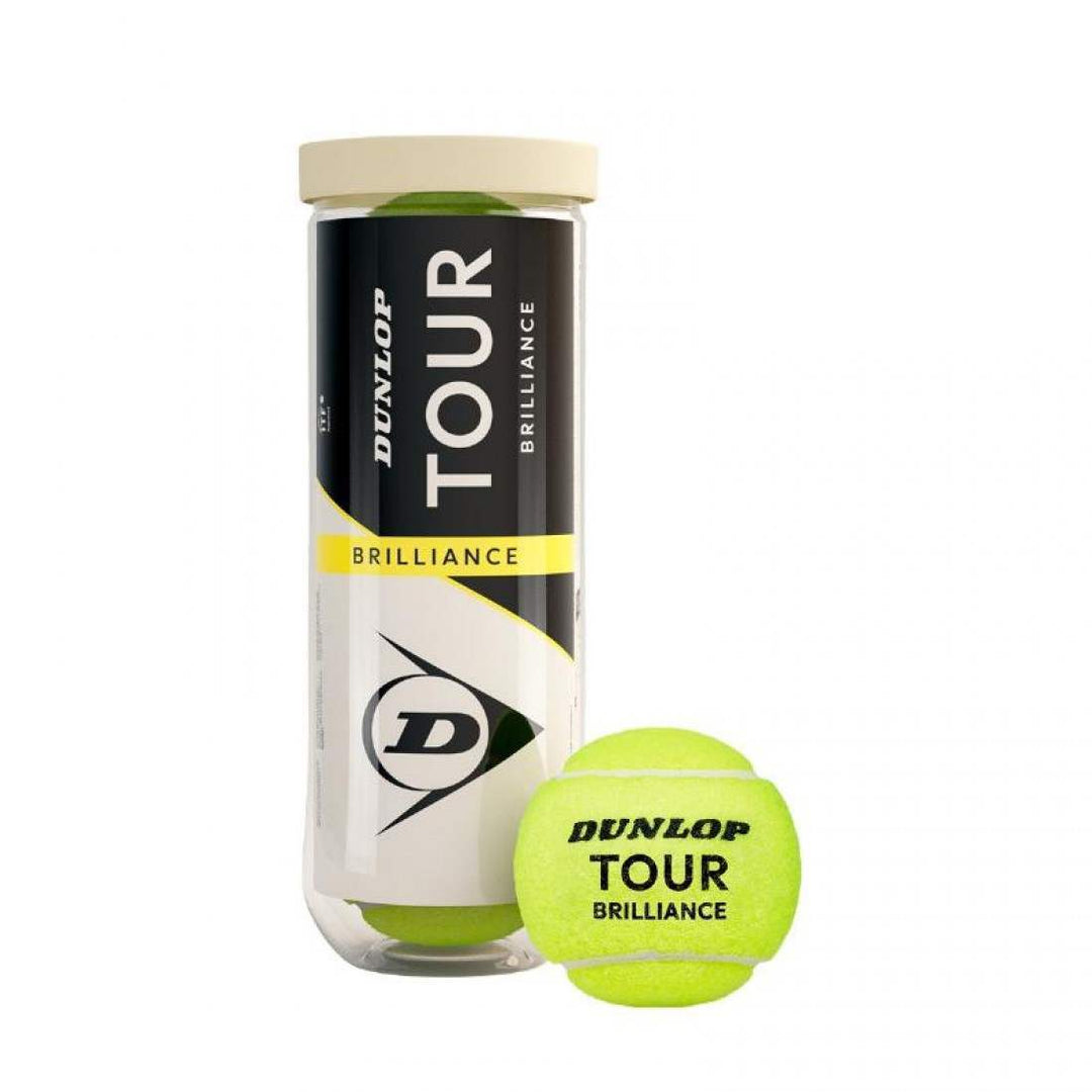 Bote de 3 Pelotas Dunlop Tour Brillance