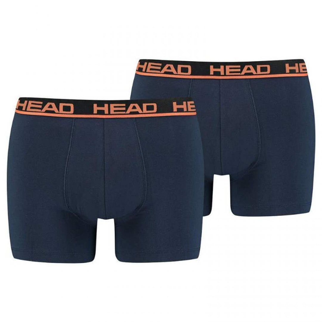 Boxers Head Basic Marino Naranja 2 Unidades | Head