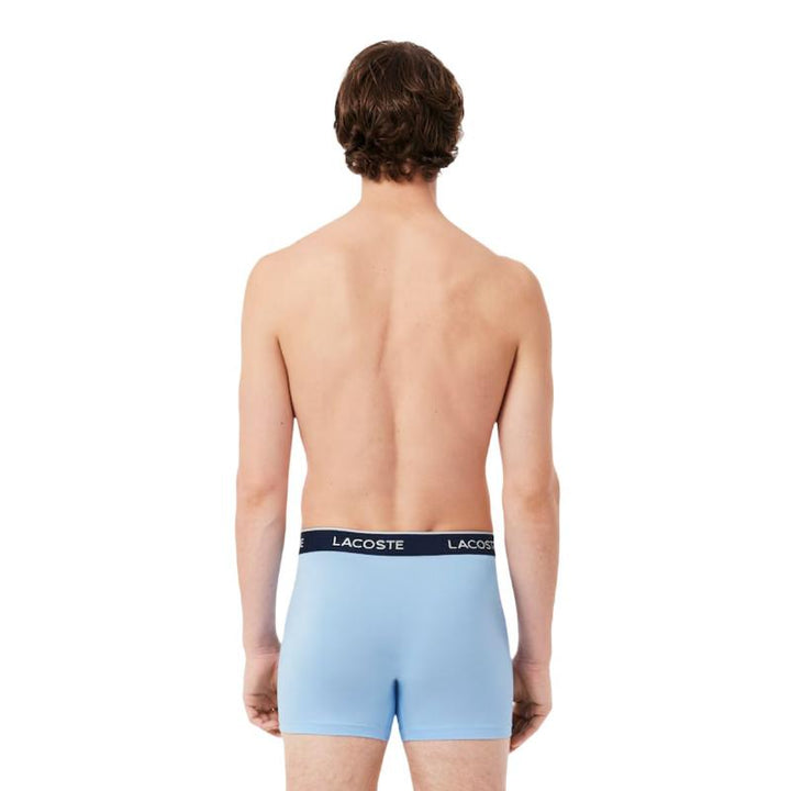 Lacoste Navy Blue White Red Boxers 3 Units
