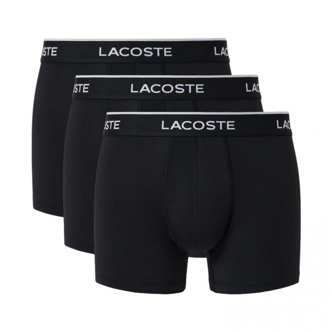 Boxers Lacoste Microfibra Negro 3 Unidades