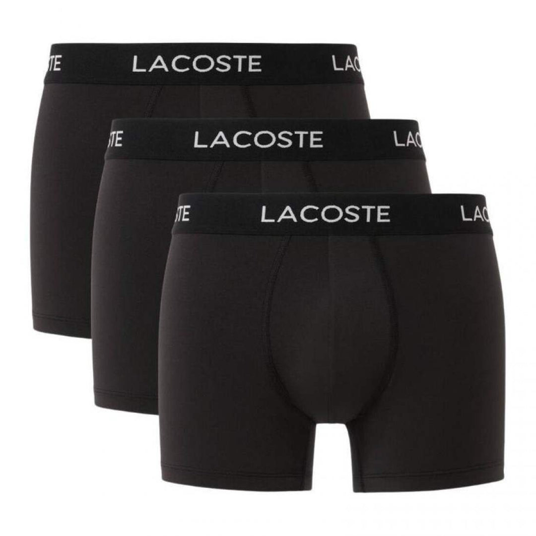 Boxers Lacoste Pique Negro 3 Unidades
