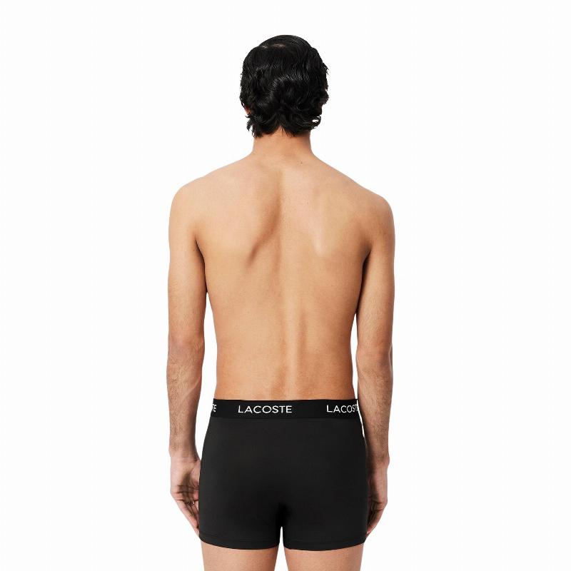 Boxer Lacoste Pique Nero Confezione da 3