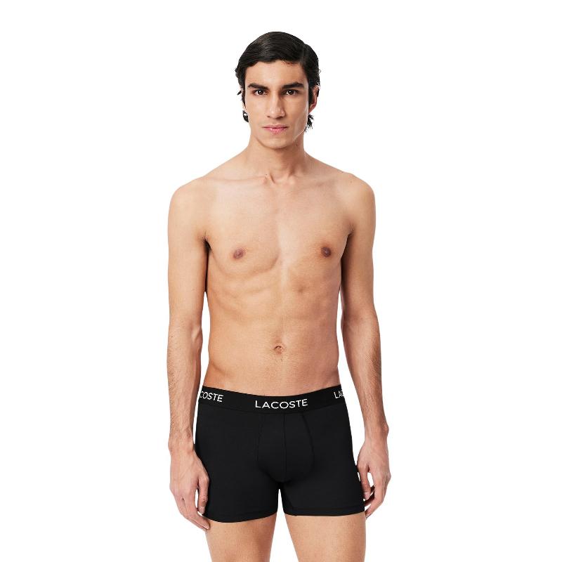 Boxer Lacoste Pique Nero Confezione da 3