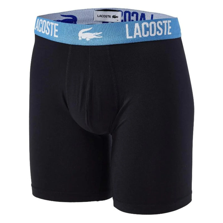 Boxers Lacoste Poliamida Negro 3 Unidades