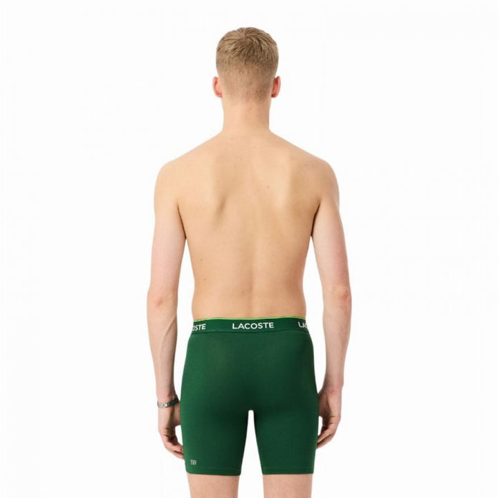 Boxer Lacoste Verde Bianco Nero 3 Pezzi