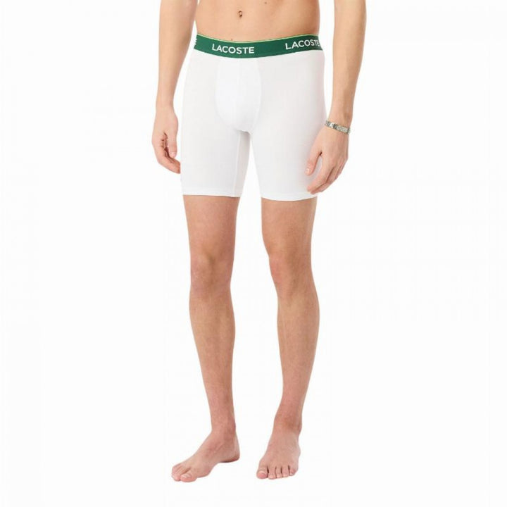 Boxer Lacoste Verde Bianco Nero 3 Pezzi
