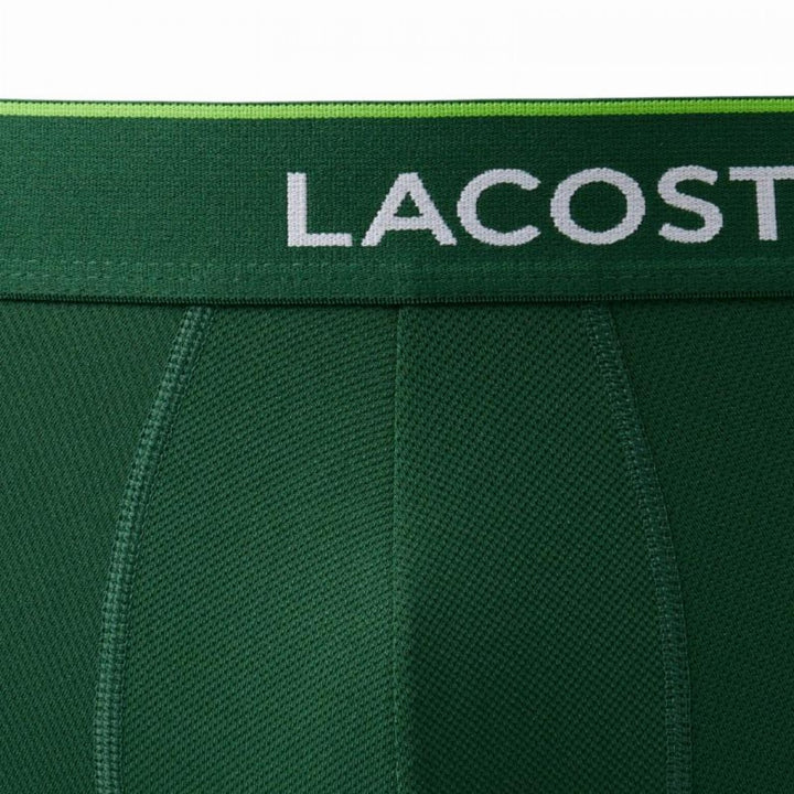 Boxer Lacoste Verde Bianco Nero 3 Pezzi