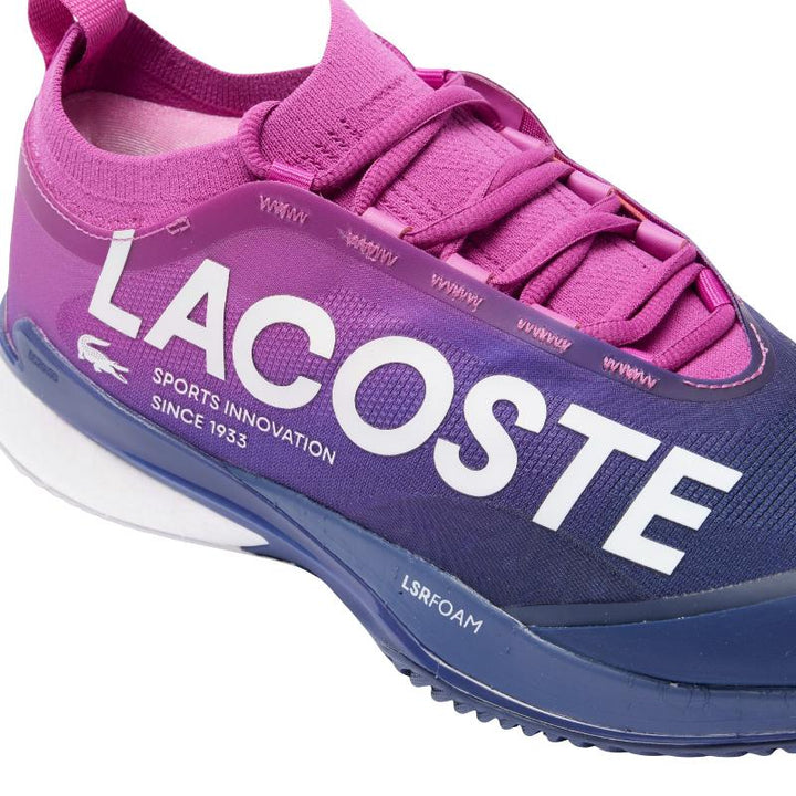 Zapatillas de Padel Lacoste AG-LT25 Lite Clay Rosa Azul Oscuro Mujer