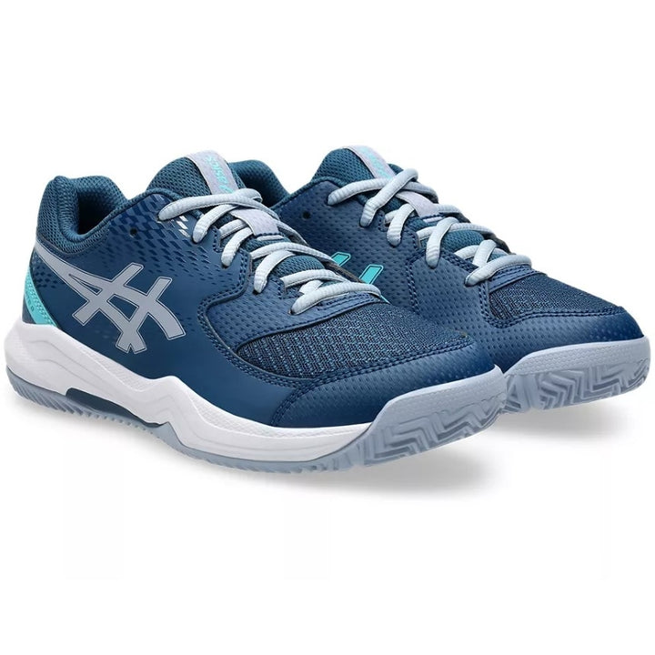 Zapatillas de Padel Asics Gel Dedicate 8 Padel GS Azul Mako Gris Junior