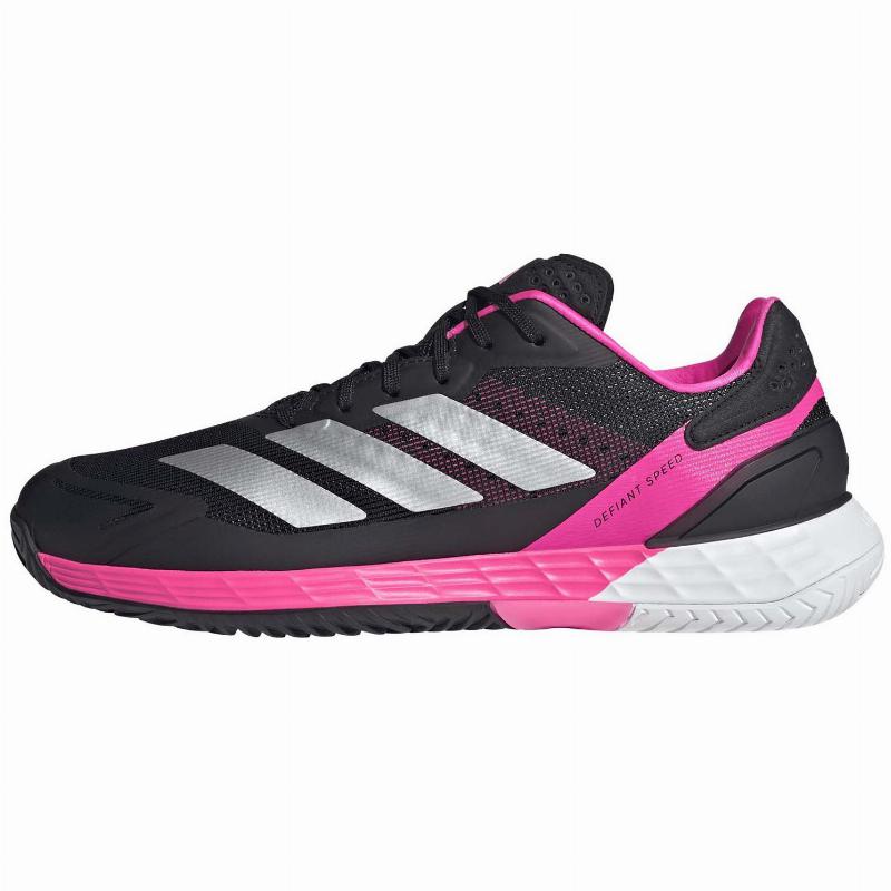 Zapatillas de Pádel de Pádel Adidas Defiant Speed 2 Negro Rosa Plata