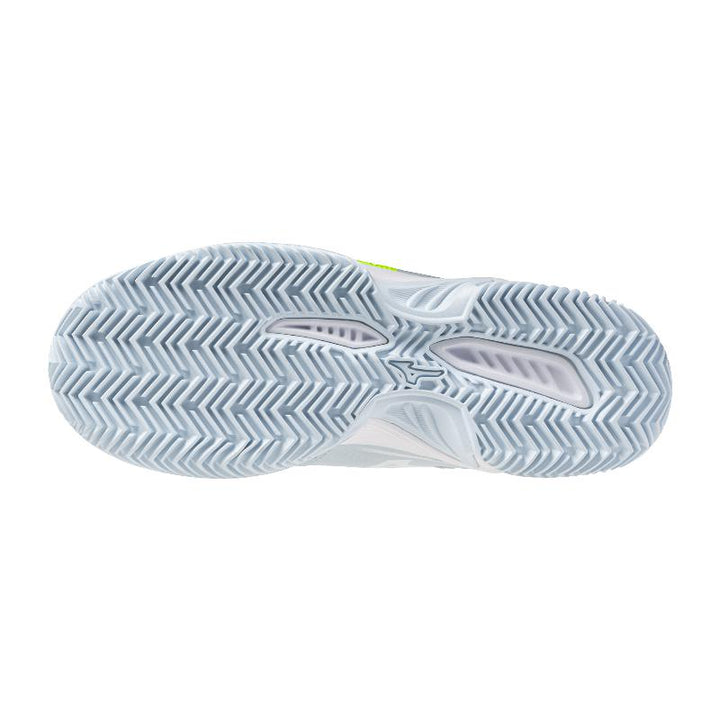 Zapatillas de Padel Mizuno Break Shot 5 Clay Azul Claro Blanco Fluor Mujer