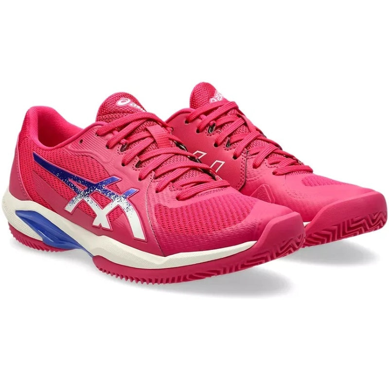 Zapatillas de Pádel de Pádel Asics Solution Swift FF 2 Clay Rosa Azul Cobalto Mujer