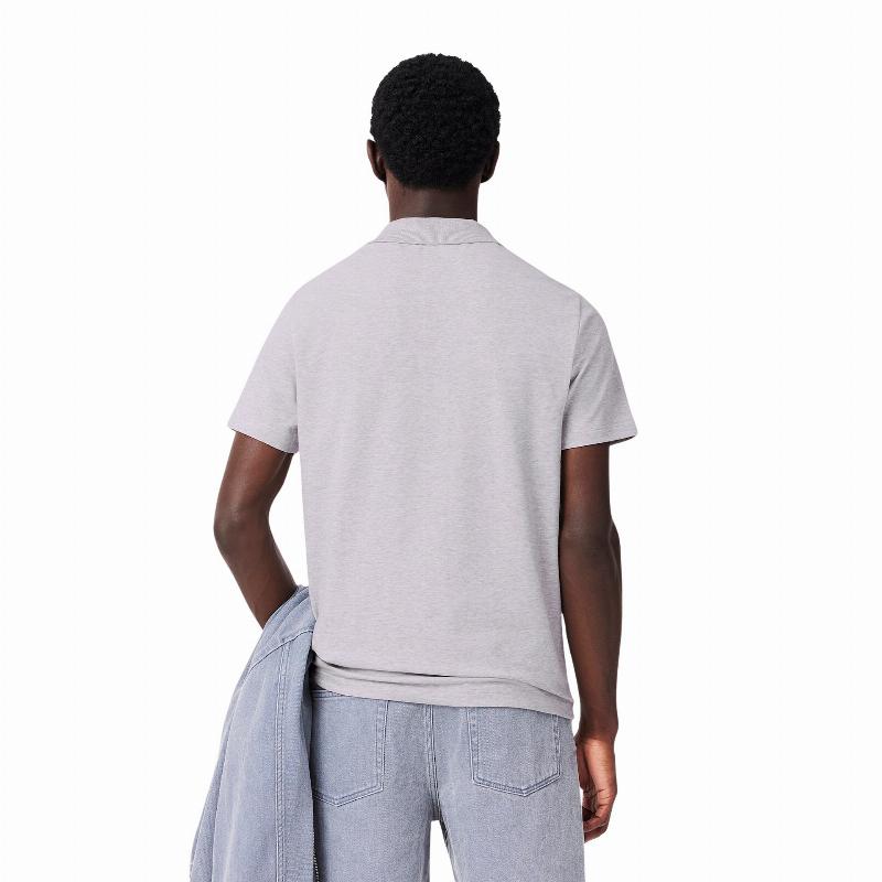 Polo Lacoste Regular Fit Algodon Gris Vigore