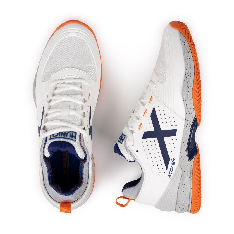 Zapatillas de Padel Munich Atomik 49 Blanco Naranja