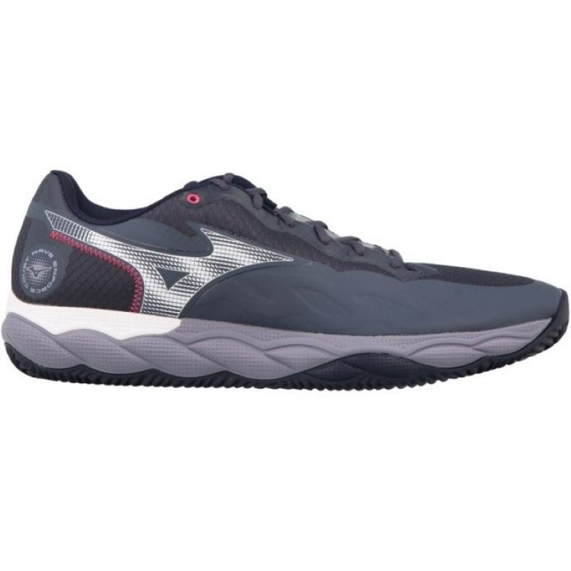Zapatillas de Padel Mizuno Wave Enforce Court Clay Gris Blanco Azul