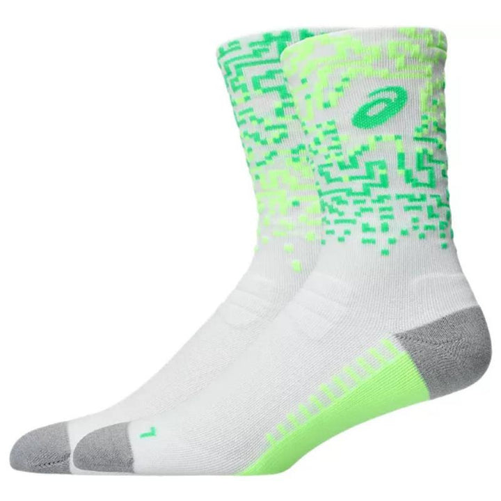 Calcetines Asics Performance Crew Blanco Verde 1 Par