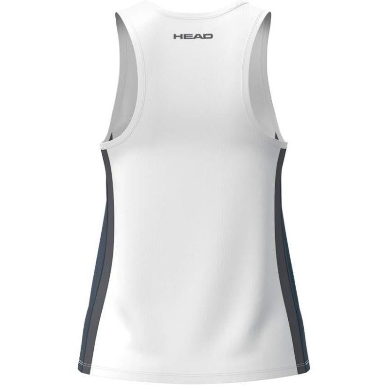 Camiseta Head Club 25 Tech Azul Marino Blanco Mujer