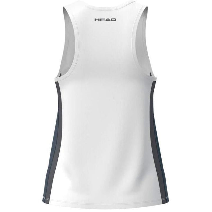 Camiseta Head Club 25 Tech Azul Marino Blanco Mujer