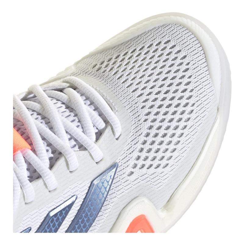 Zapatillas de Pádel Adidas Barricade 14 Blanco Azul Naranja Mujer