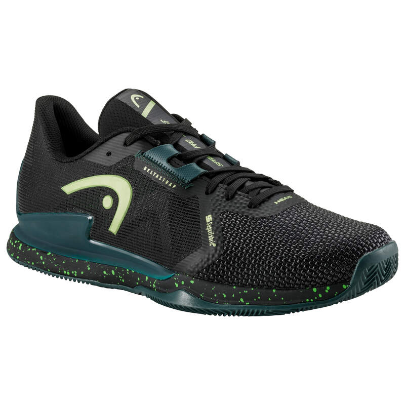 Zapatillas de Pádel de Pádel Head Sprint Pro 3.5 SF Clay Negro Verde Bosque