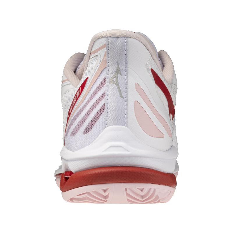 Zapatillas Mizuno Wave Exceed Tour 7 Clay Blanco Rojo Mujer