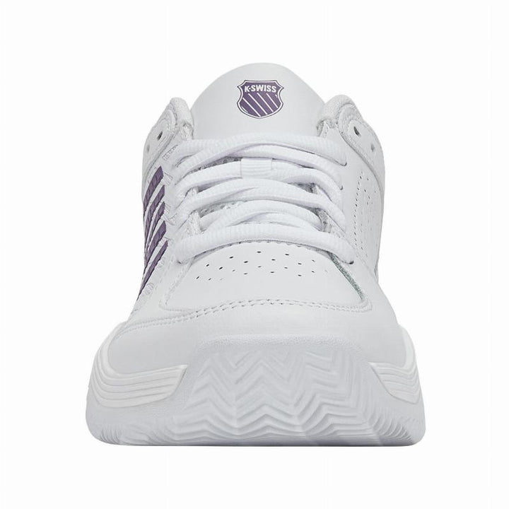 Zapatillas de Pádel de Pádel Kswiss Court Express 2 Clay Blanco Lavanda Mujer