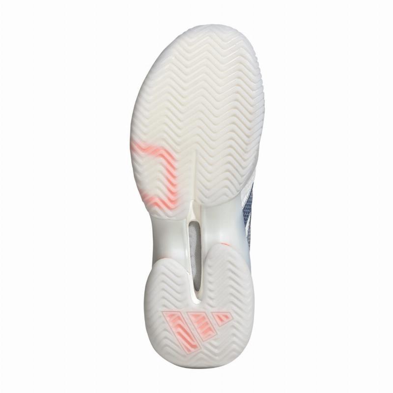 Zapatillas de Pádel Adidas Barricade 14 Blanco Azul Naranja Mujer