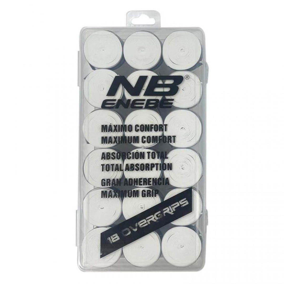 Caja Enebe 18 Overgrips Liso Blanco