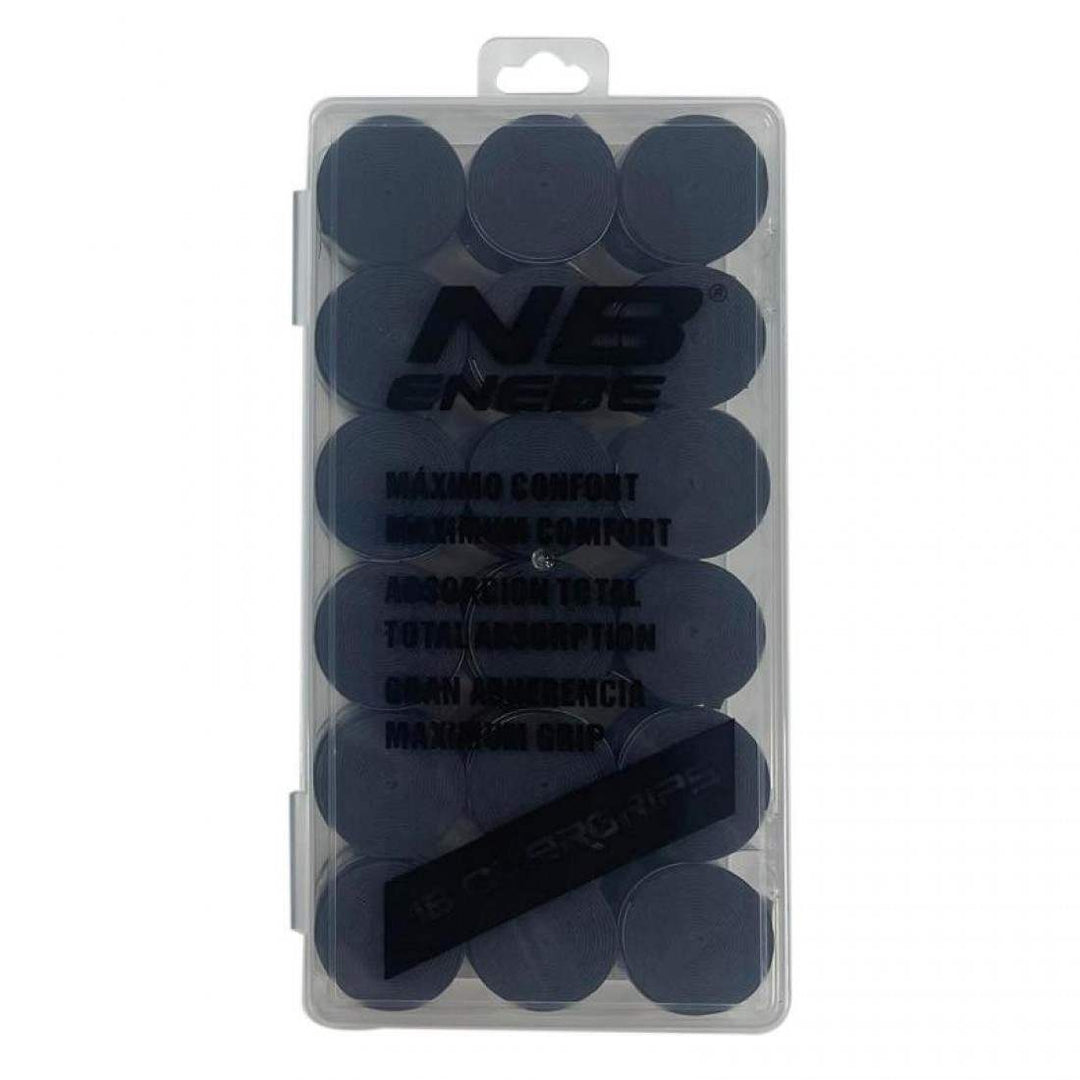 Caja Enebe 18 Overgrips Liso Negro