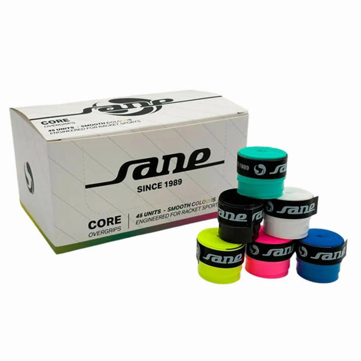 Caja Overgrips Sane Core Lisos Multicolor 45 Unidades