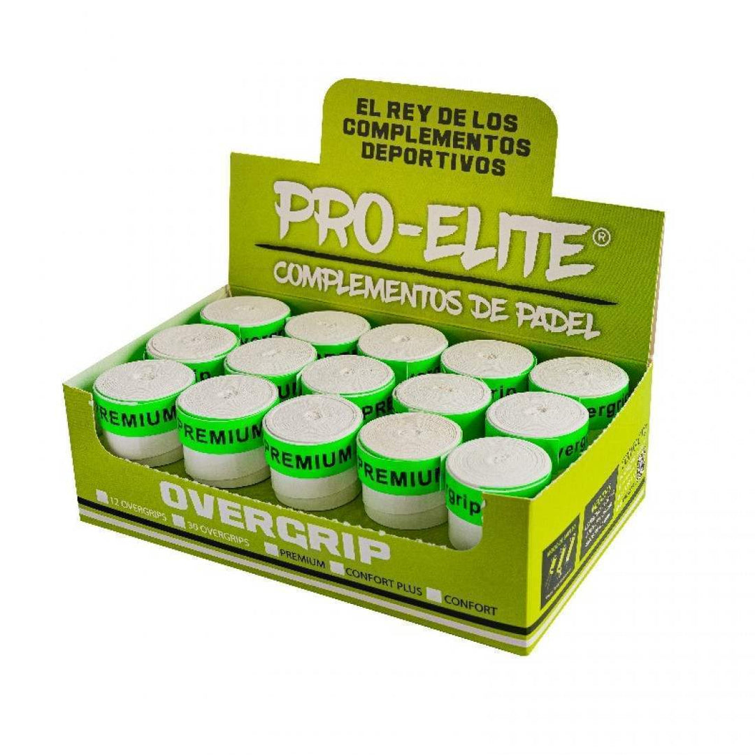 Caja Pro Elite Premium Liso Blanco 30 Overgrips