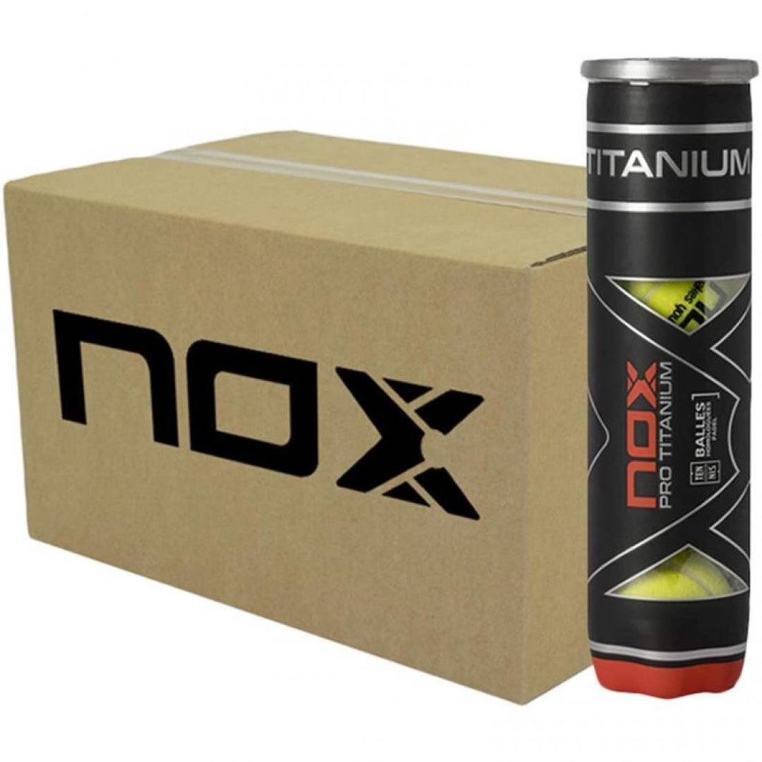 Cajon 72 Pelotas - 18 Botes de 4 uds - Nox Pro Titanium | Nox
