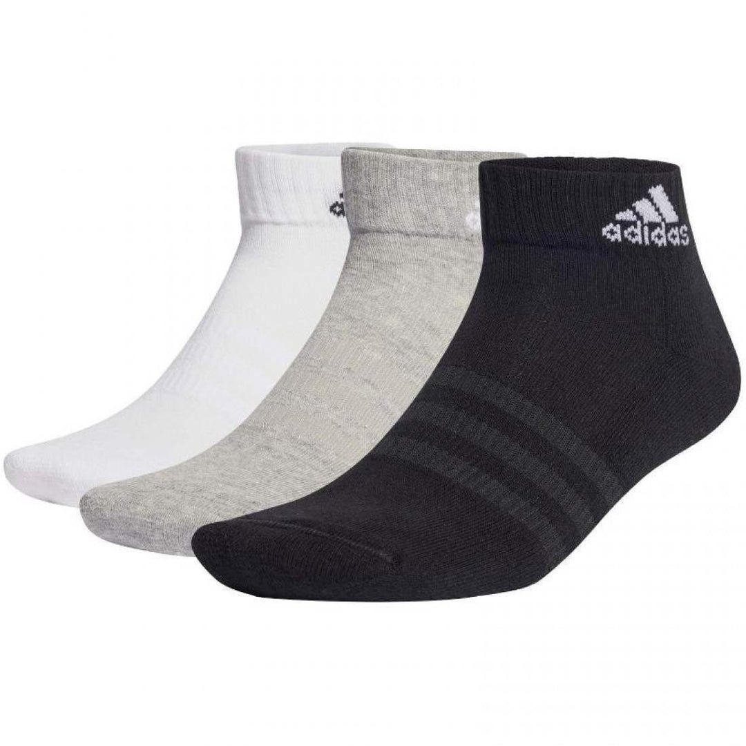 Calcetines Adidas Cushioned Tobilleros Blanco Negro Gris 6 Pares | Adidas